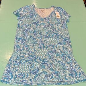 🐠 🦀 Lilly Pulitzer Etta Blue and White Dress 🐠 🦀